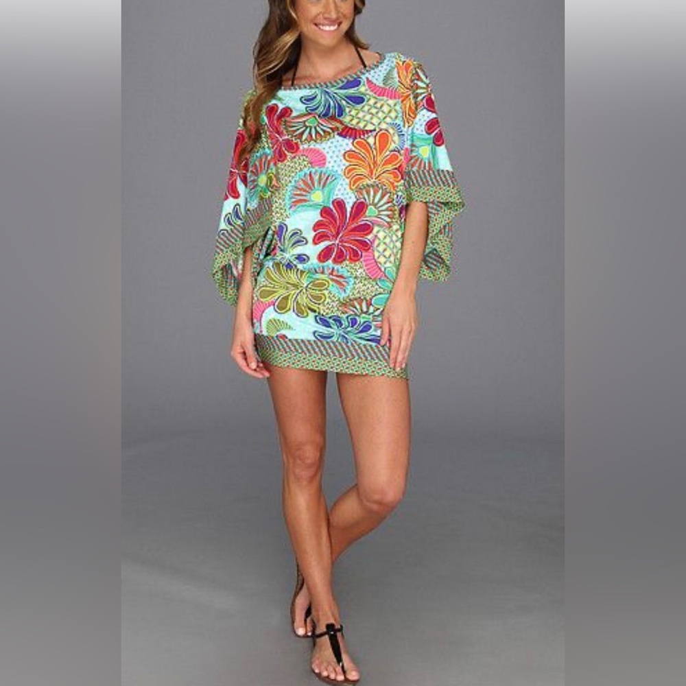 Trina Turk Zanzibar Swim Cover Up Dress. Size L